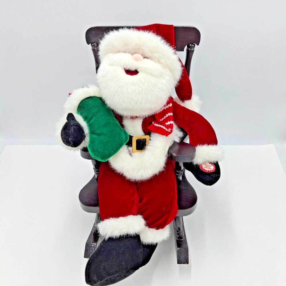 Christmas Dan Dee Rocking Chair Santa Sings Santa Claus is Coming to Town VIDEO